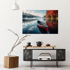 BOAT OF TRANQUILITY Peel and Stick Horizontal Poster
