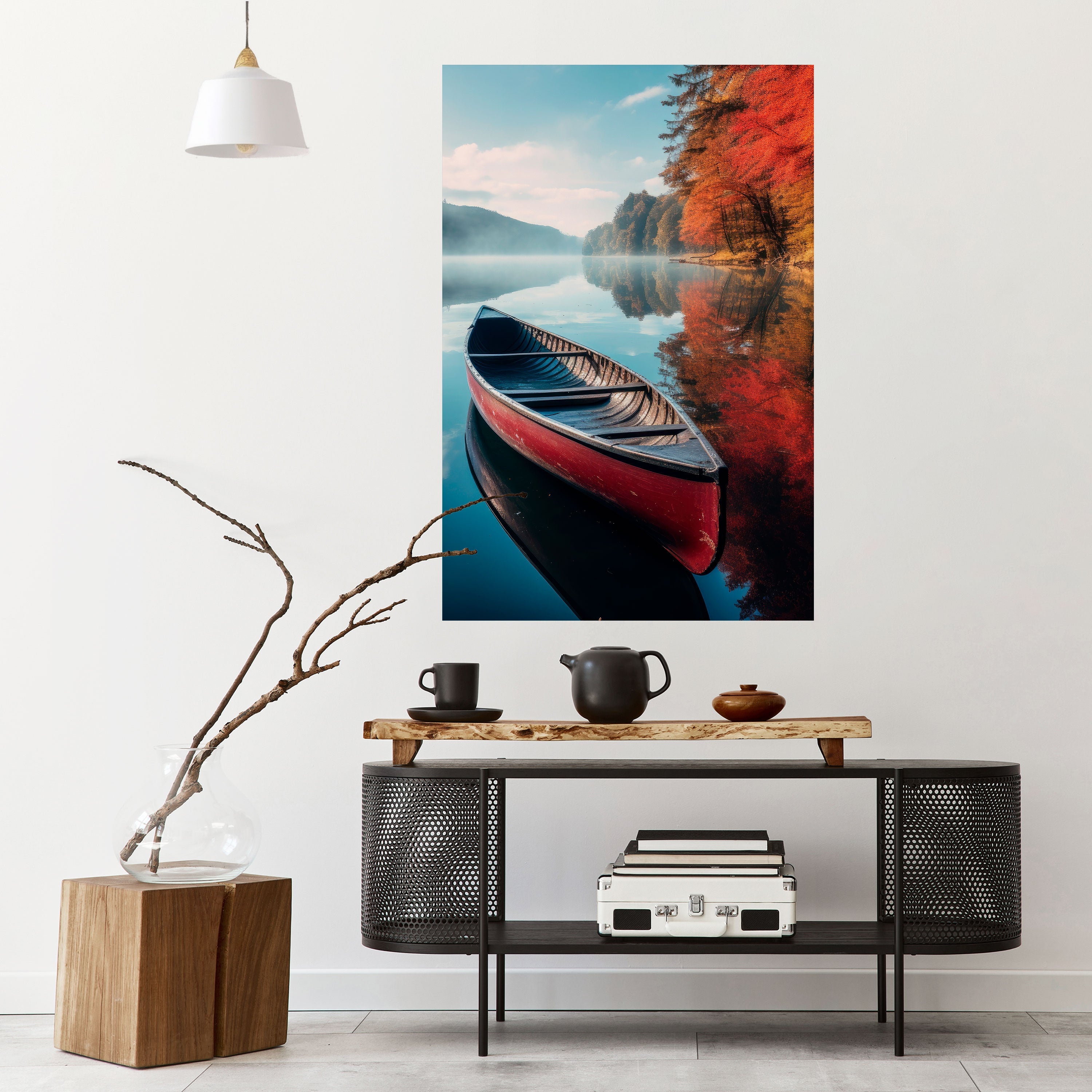 BOAT OF TRANQUILITY Poster Vertical Autocolante