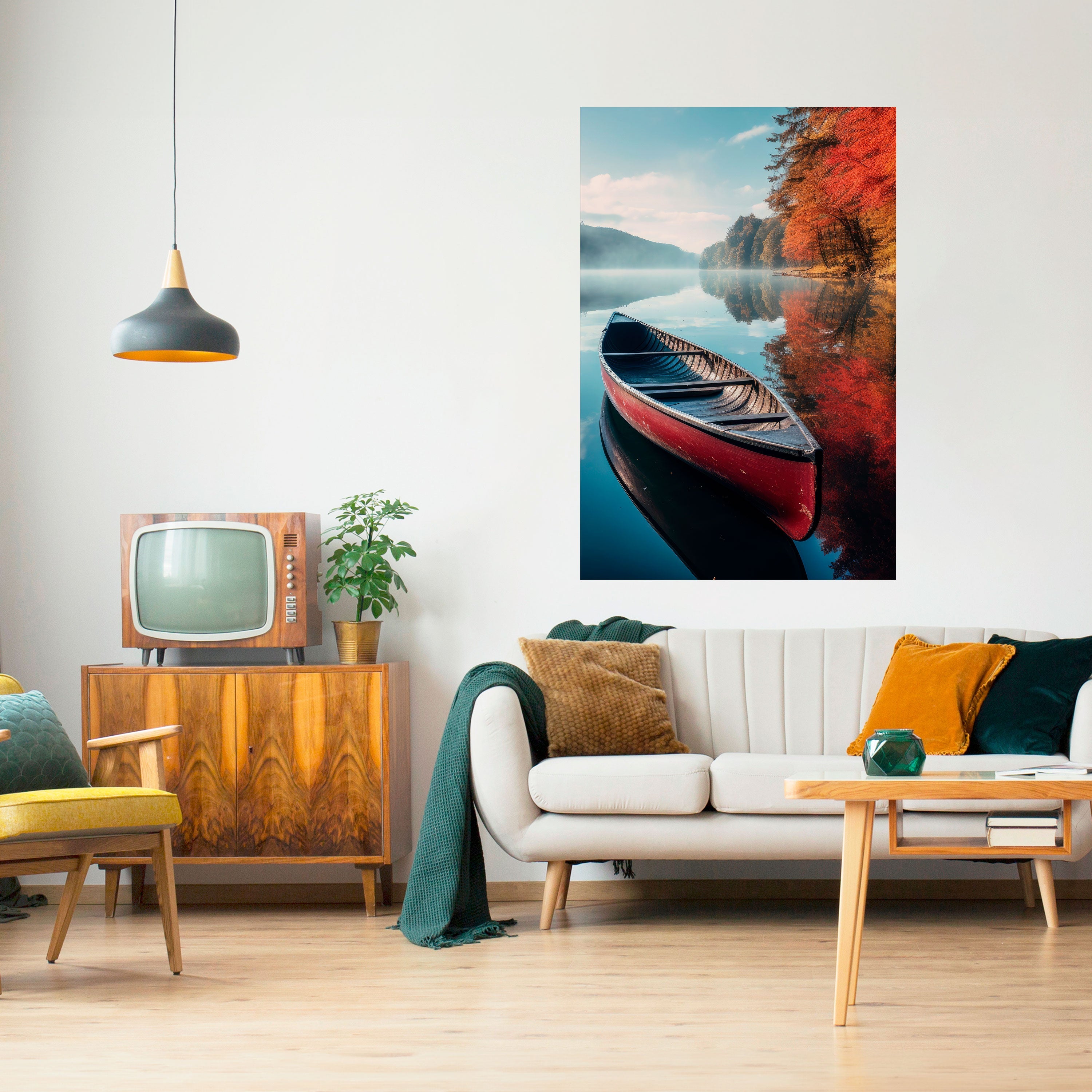 BOAT OF TRANQUILITY Poster Vertical Autocolante