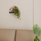 PETAL POETRY Round Art Shelf In Black Finish