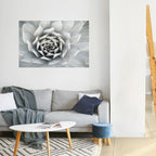 ELEGANT PETAL SWIRL Peel and Stick Horizontal Poster