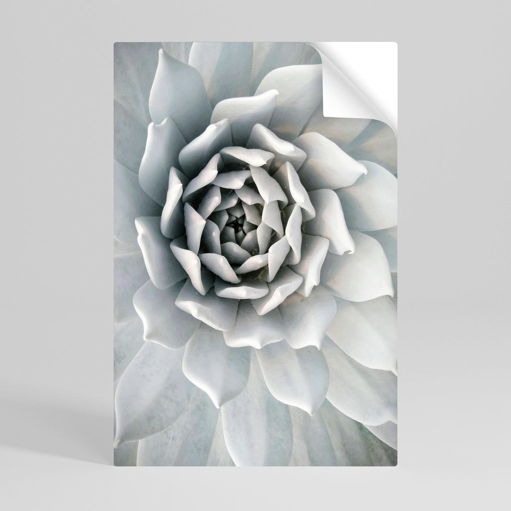 ELEGANT PETAL SWIRL Poster Vertical Autocolante