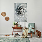 ELEGANT PETAL SWIRL Poster Vertical Autocolante
