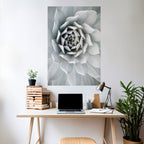 ELEGANT PETAL SWIRL Poster Vertical Autocolante