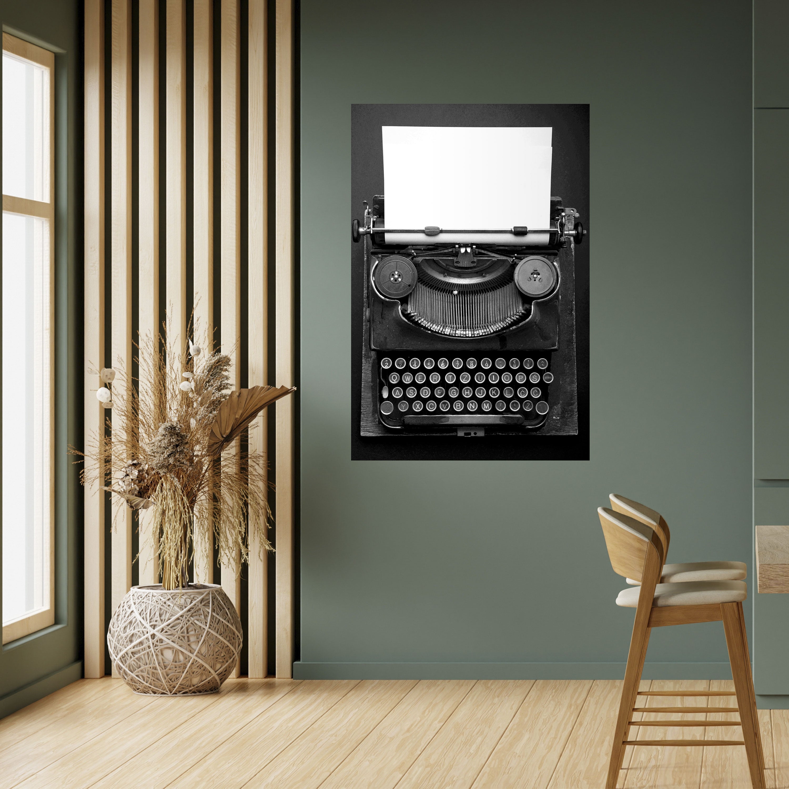 TYPEWRITER SYMPHONY Poster Vertical Autocolante