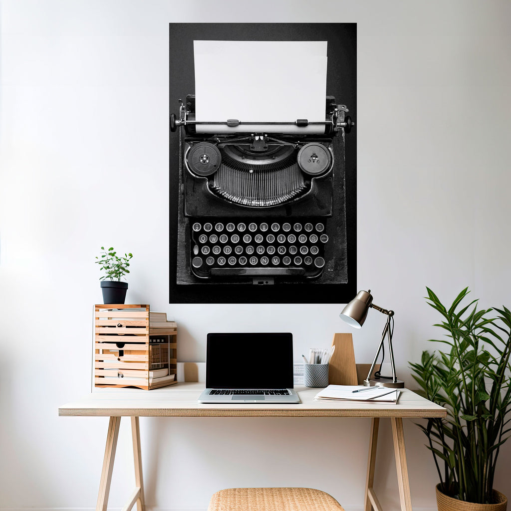 TYPEWRITER SYMPHONY Poster Vertical Autocolante