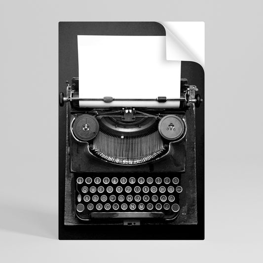 TYPEWRITER SYMPHONY Póster Autocolante Vertical