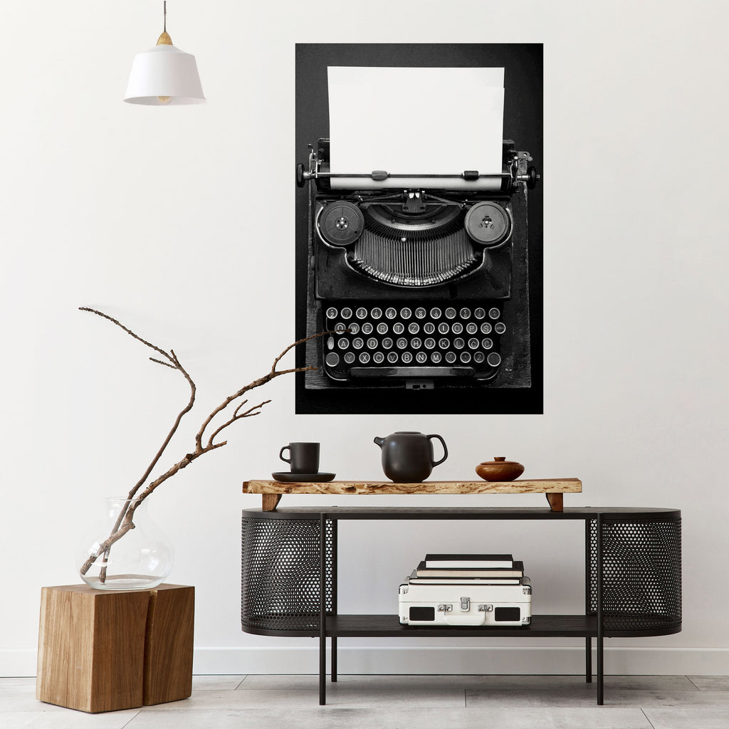 TYPEWRITER SYMPHONY Poster Vertical Autocolante