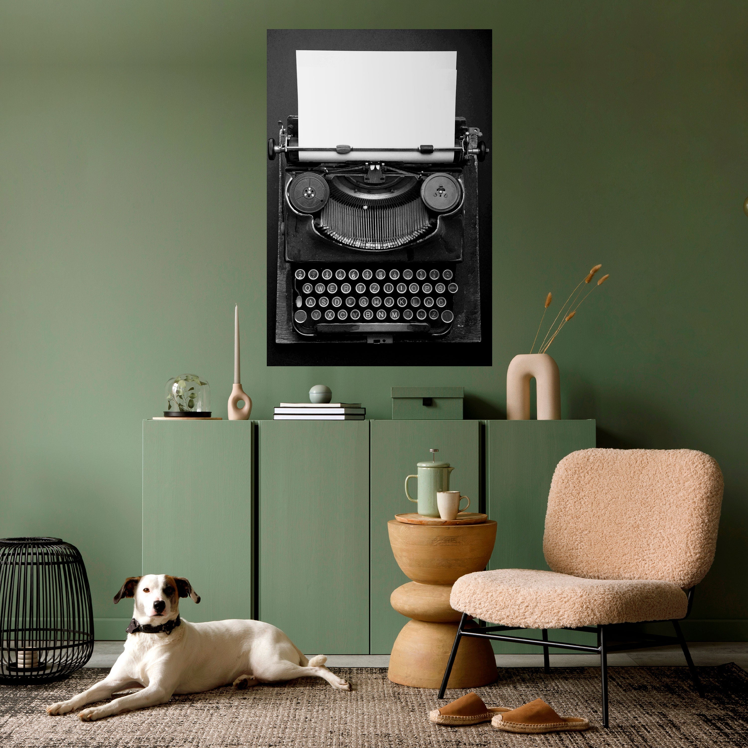 TYPEWRITER SYMPHONY Poster Vertical Autocolante
