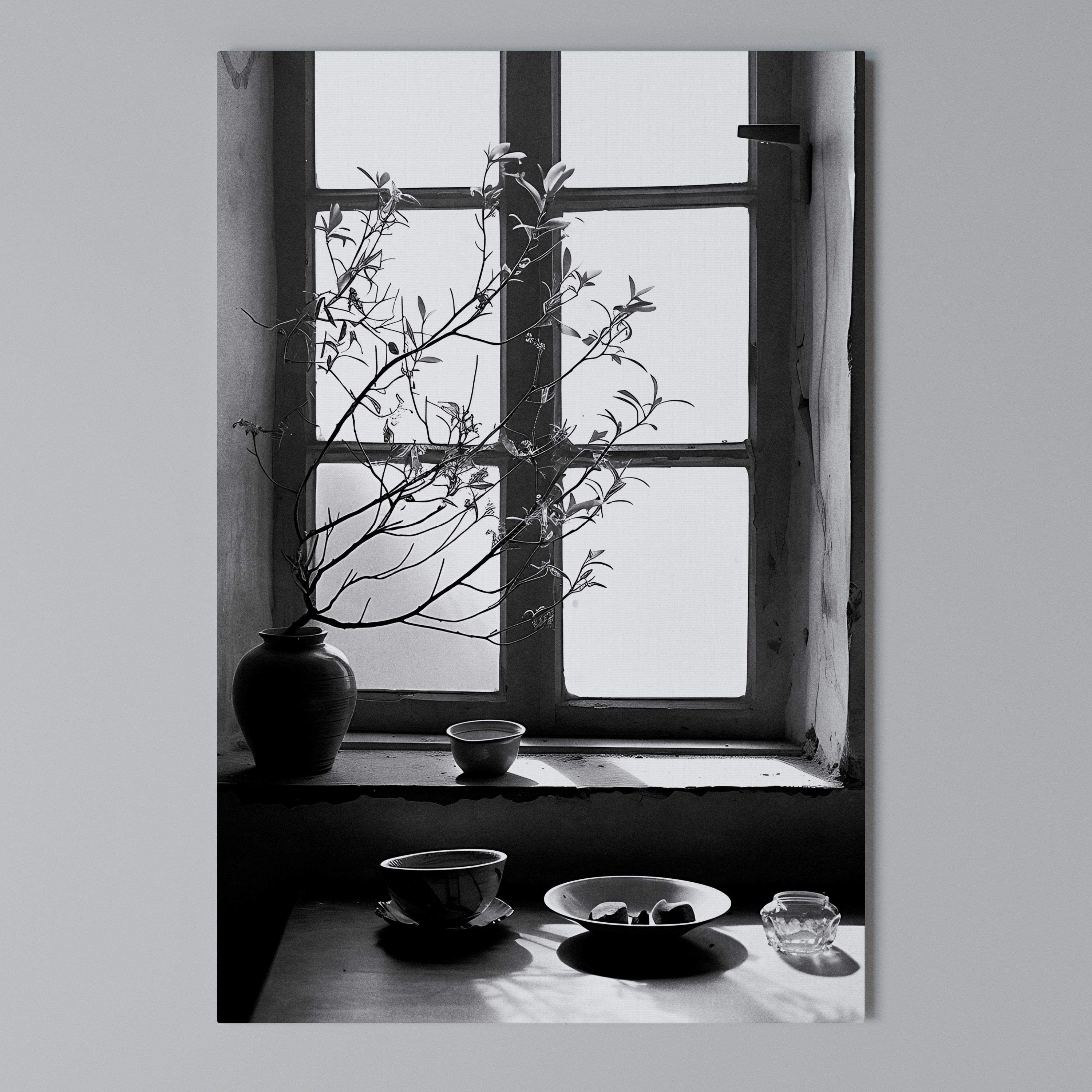 WHISPERING WINDOW LIGHT Quadro em tela vertical