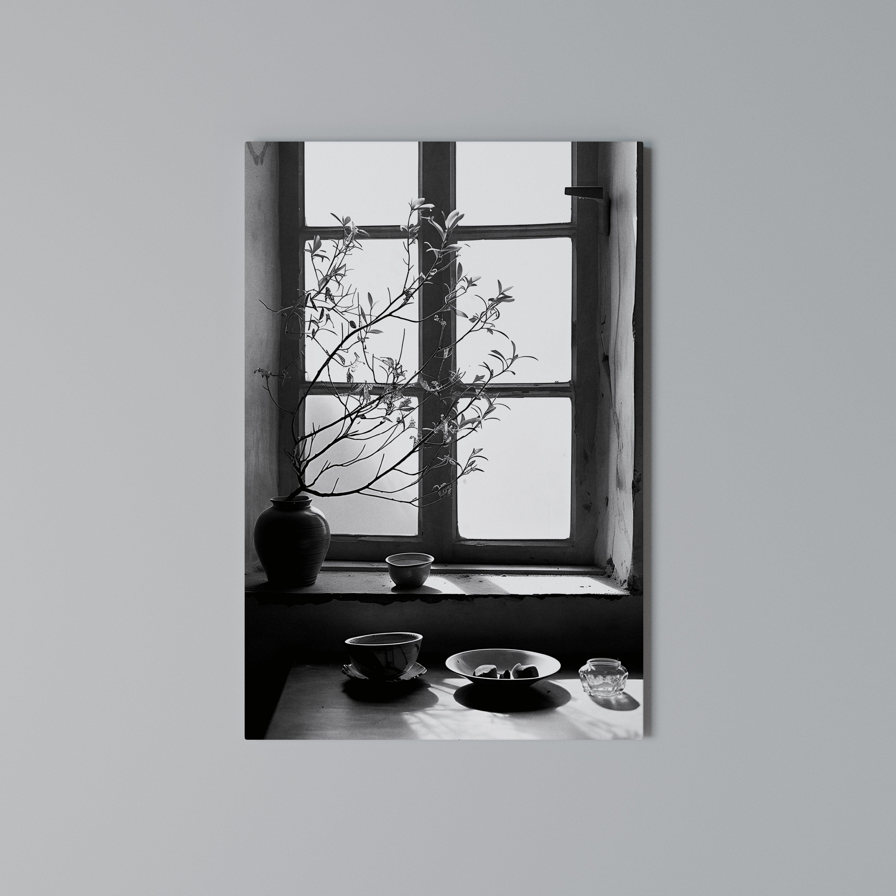 WHISPERING WINDOW LIGHT Quadro em tela vertical
