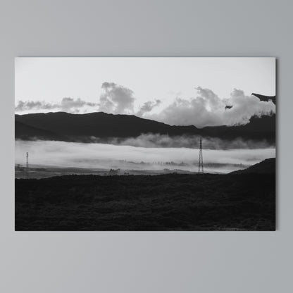 MISTY MOUNTAIN RADIANCE Horizontal Canvas Print