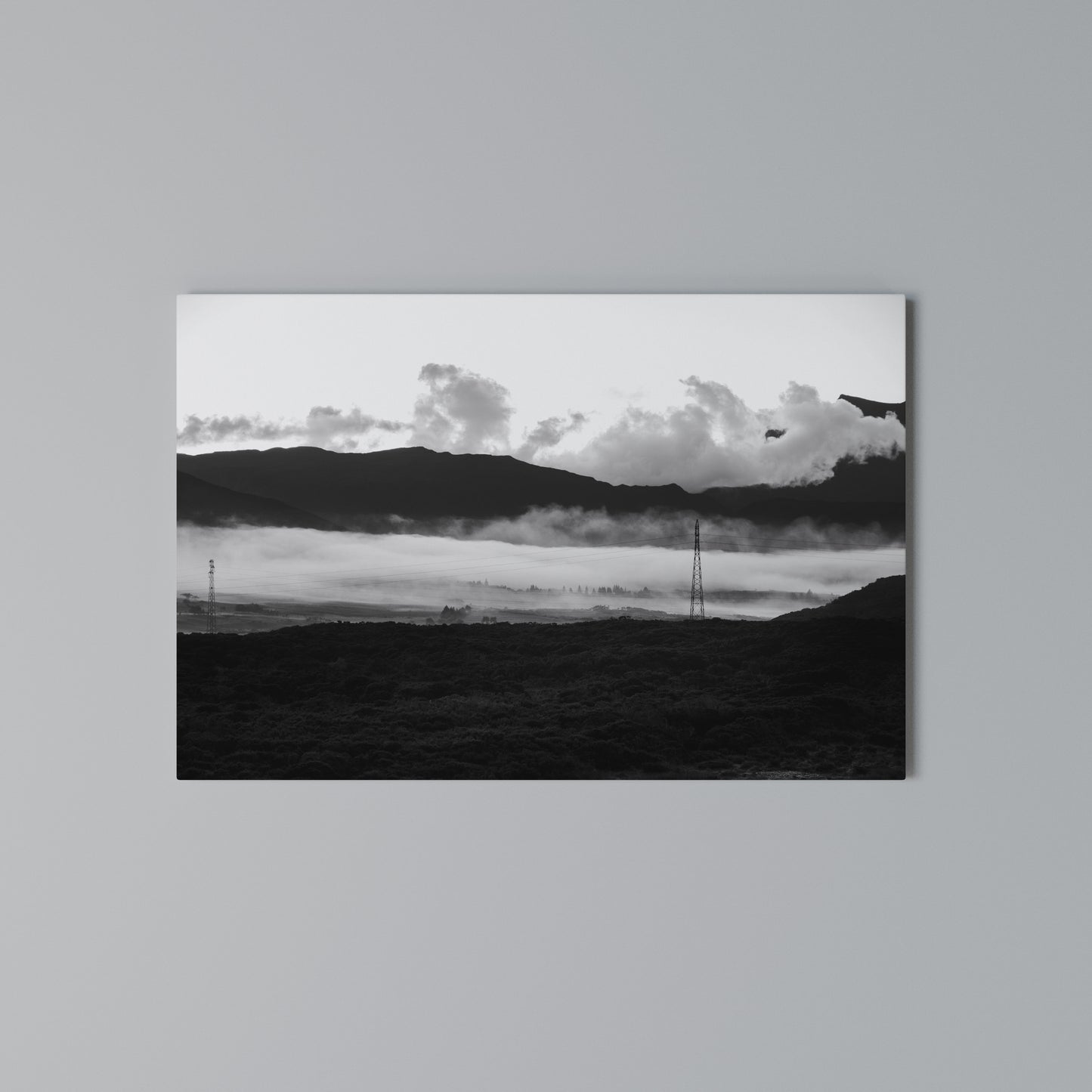 MISTY MOUNTAIN RADIANCE Horizontal Canvas Print