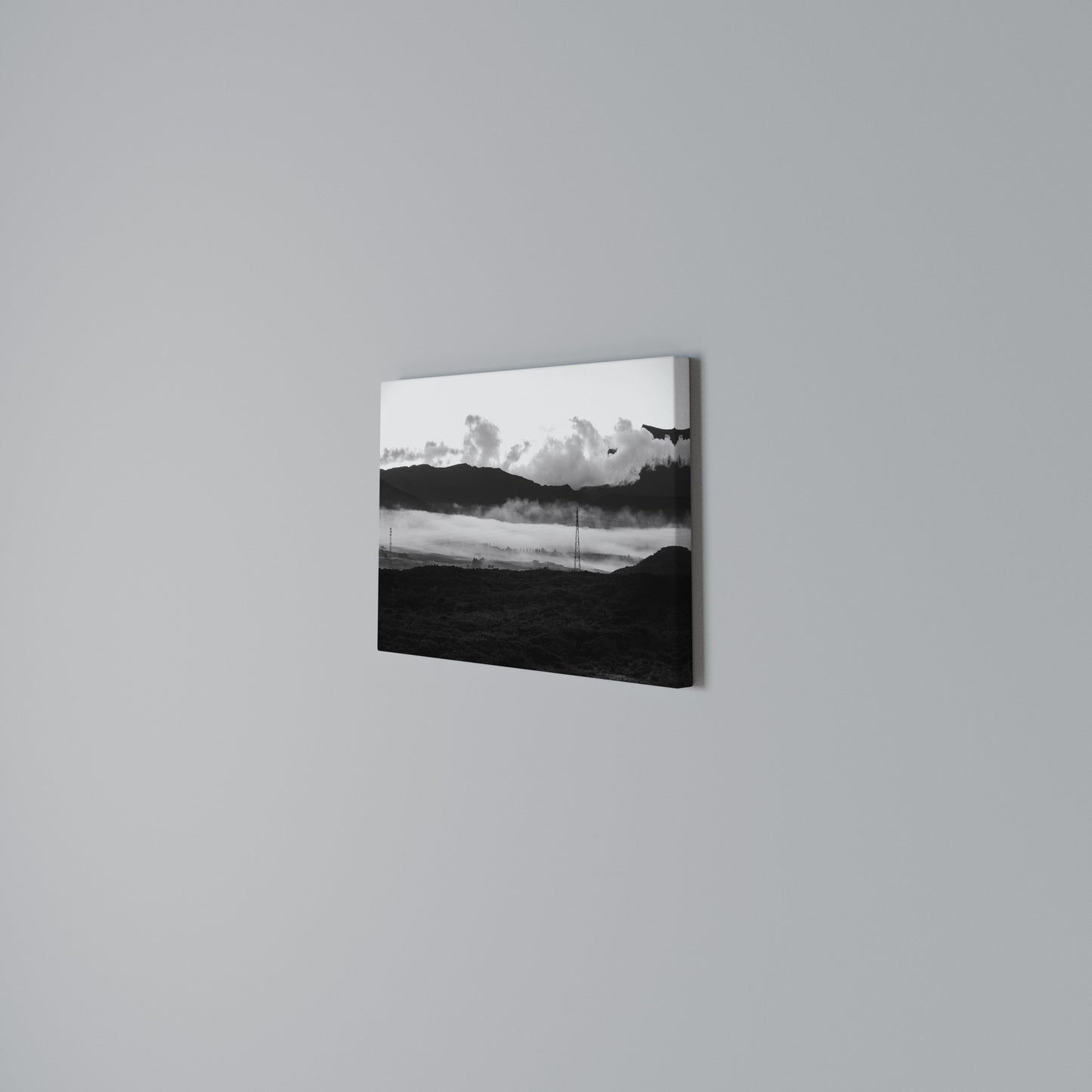 MISTY MOUNTAIN RADIANCE Horizontal Canvas Print