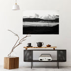 MISTY MOUNTAIN RADIANCE Peel and Stick Horizontal Poster