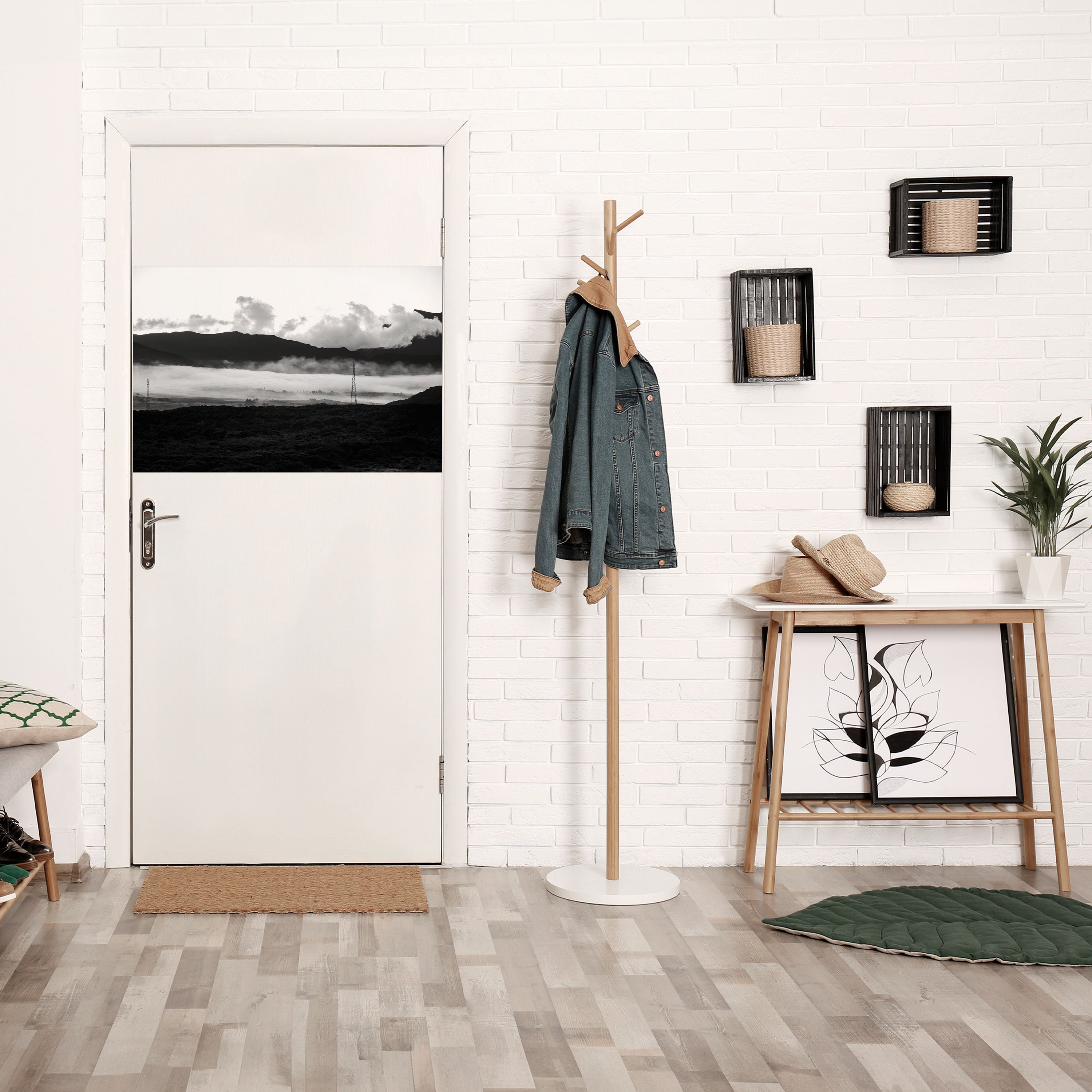 MISTY MOUNTAIN RADIANCE Peel and Stick Horizontal Poster