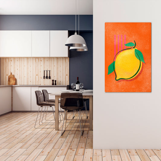 LUSCIOUS LEMON Vertical Canvas Print