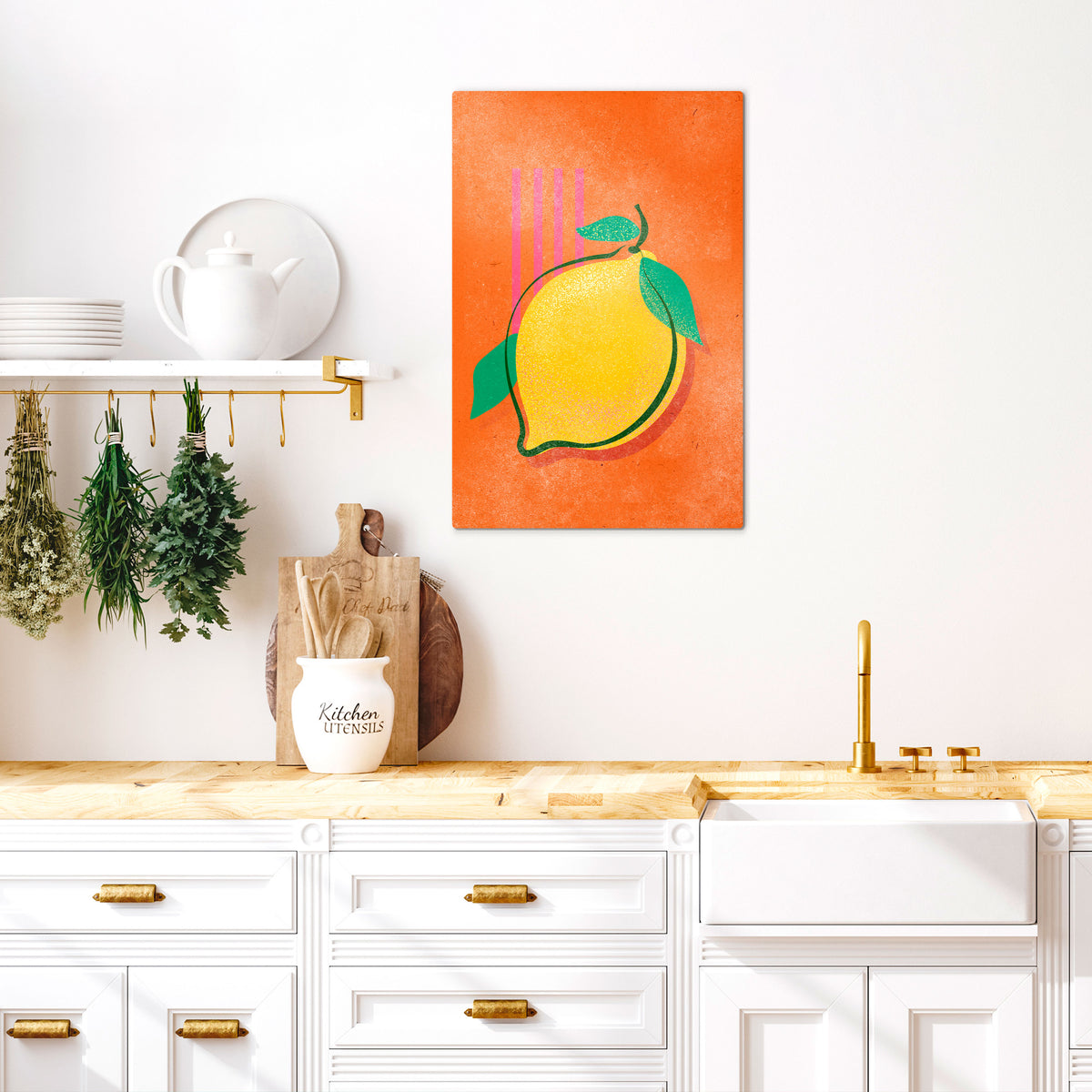LUSCIOUS LEMON Quadro em tela vertical