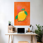 LUSCIOUS LEMON Peel and Stick Vertical Poster
