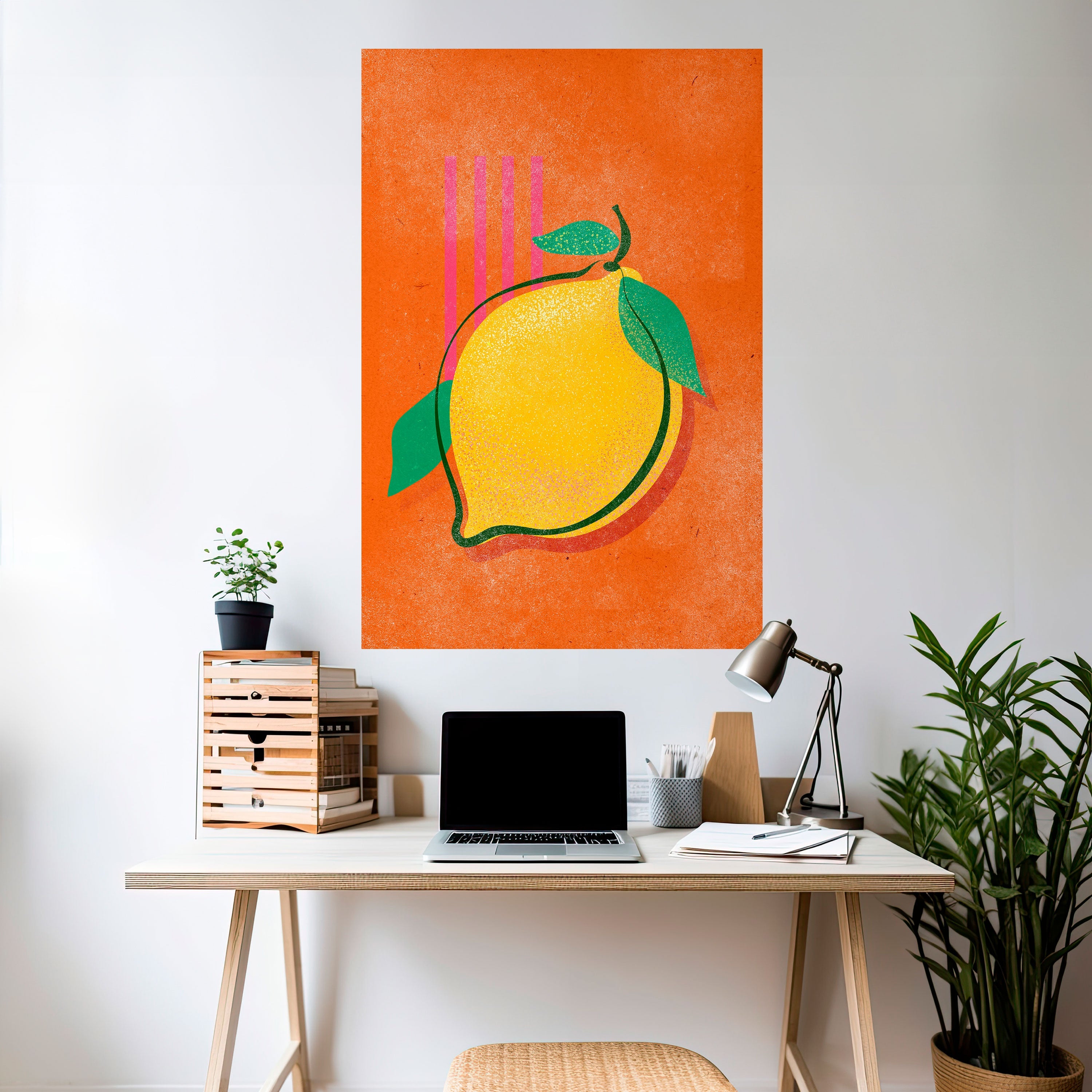 LUSCIOUS LEMON Peel and Stick Vertical Poster