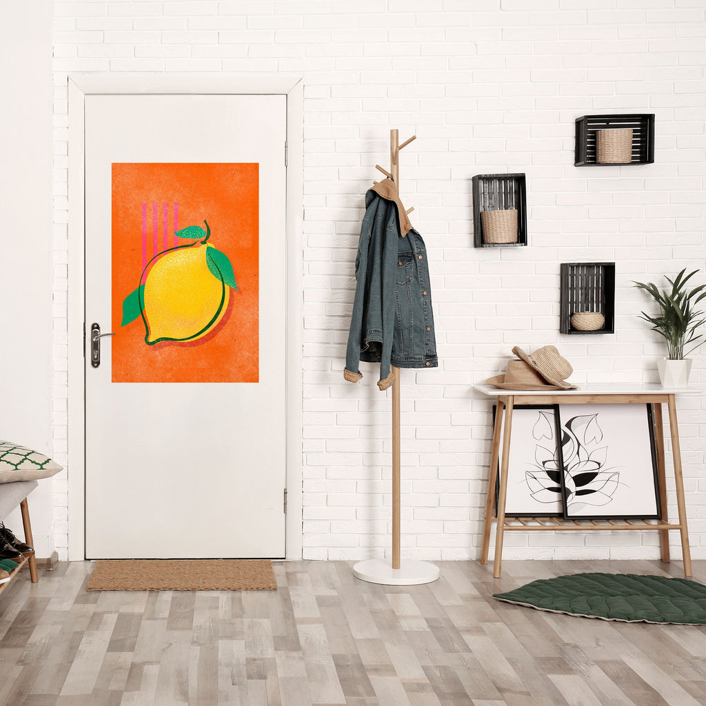 LUSCIOUS LEMON Peel and Stick Vertical Poster