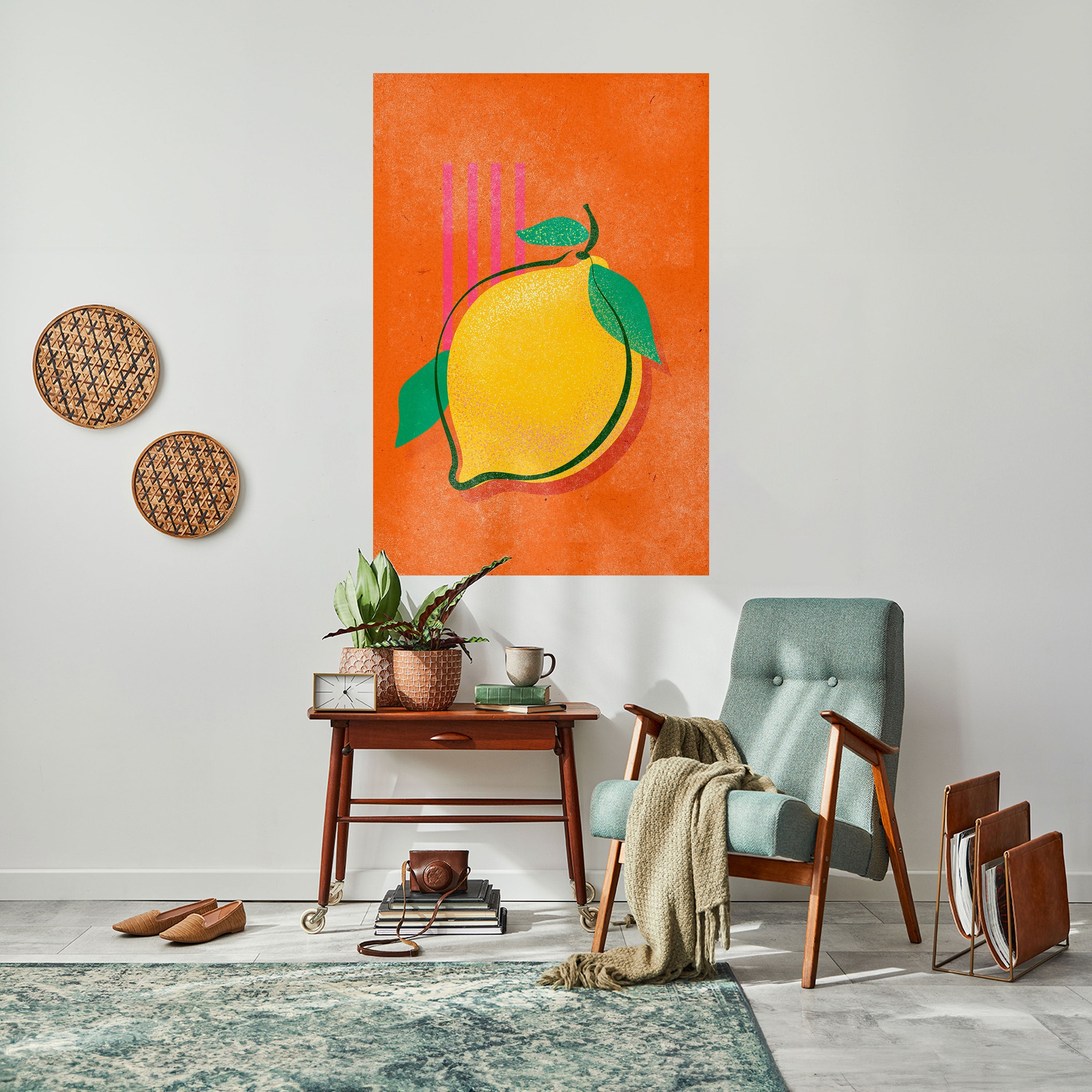 LUSCIOUS LEMON Poster Vertical Autocolante