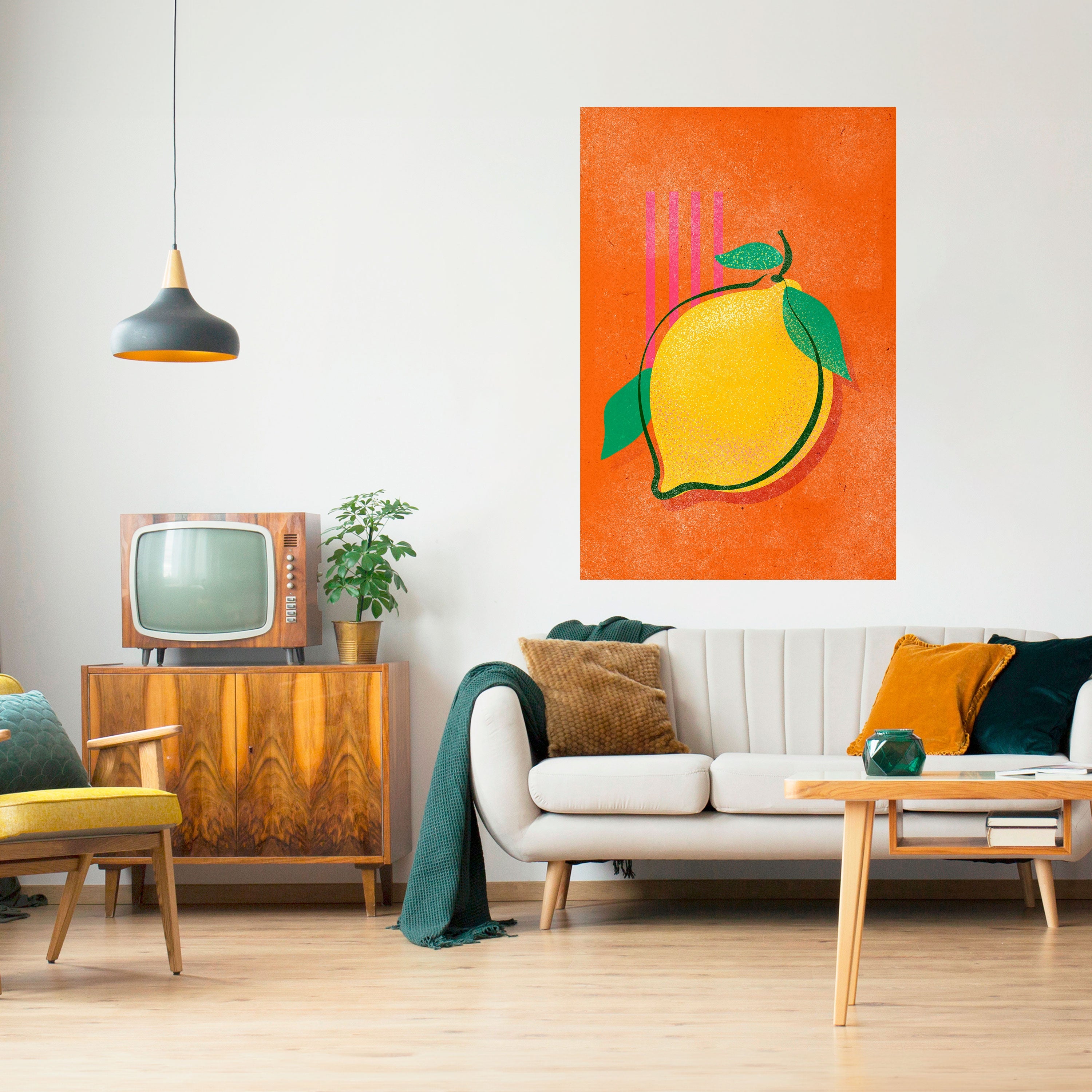 LUSCIOUS LEMON Poster Vertical Autocolante