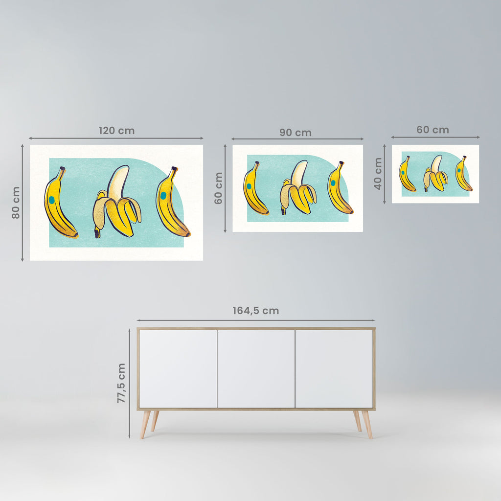 BOLD BANANA BOUQUET Peel and Stick Horizontal Poster