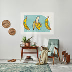 BOLD BANANA BOUQUET Peel and Stick Horizontal Poster