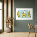 BOLD BANANA BOUQUET Peel and Stick Horizontal Poster