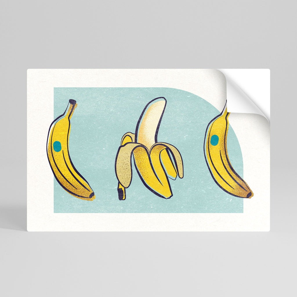 BOLD BANANA BOUQUET Peel and Stick Horizontal Poster