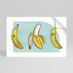 BOLD BANANA BOUQUET Peel and Stick Horizontal Poster