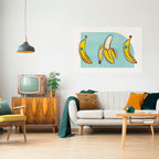BOLD BANANA BOUQUET Peel and Stick Horizontal Poster