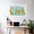 BOLD BANANA BOUQUET Peel and Stick Horizontal Poster