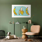 BOLD BANANA BOUQUET Peel and Stick Horizontal Poster