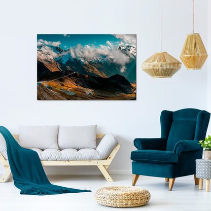 MOUNTAIN SERPENTINE Horizontal Canvas Print