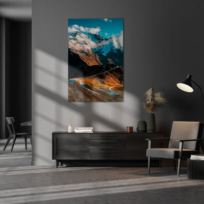 MOUNTAIN SERPENTINE Quadro em tela vertical