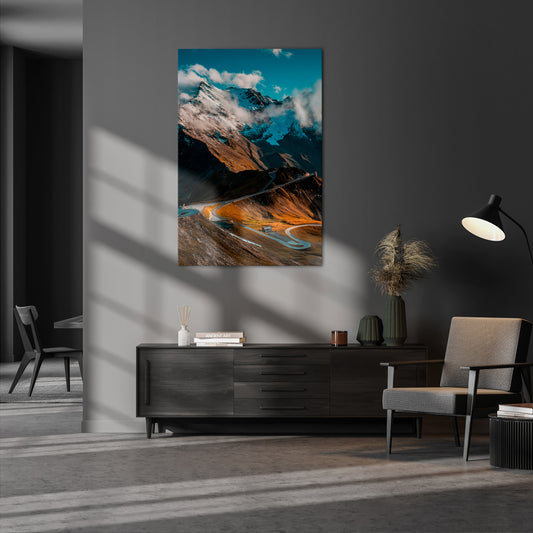 MOUNTAIN SERPENTINE Vertical Canvas Print