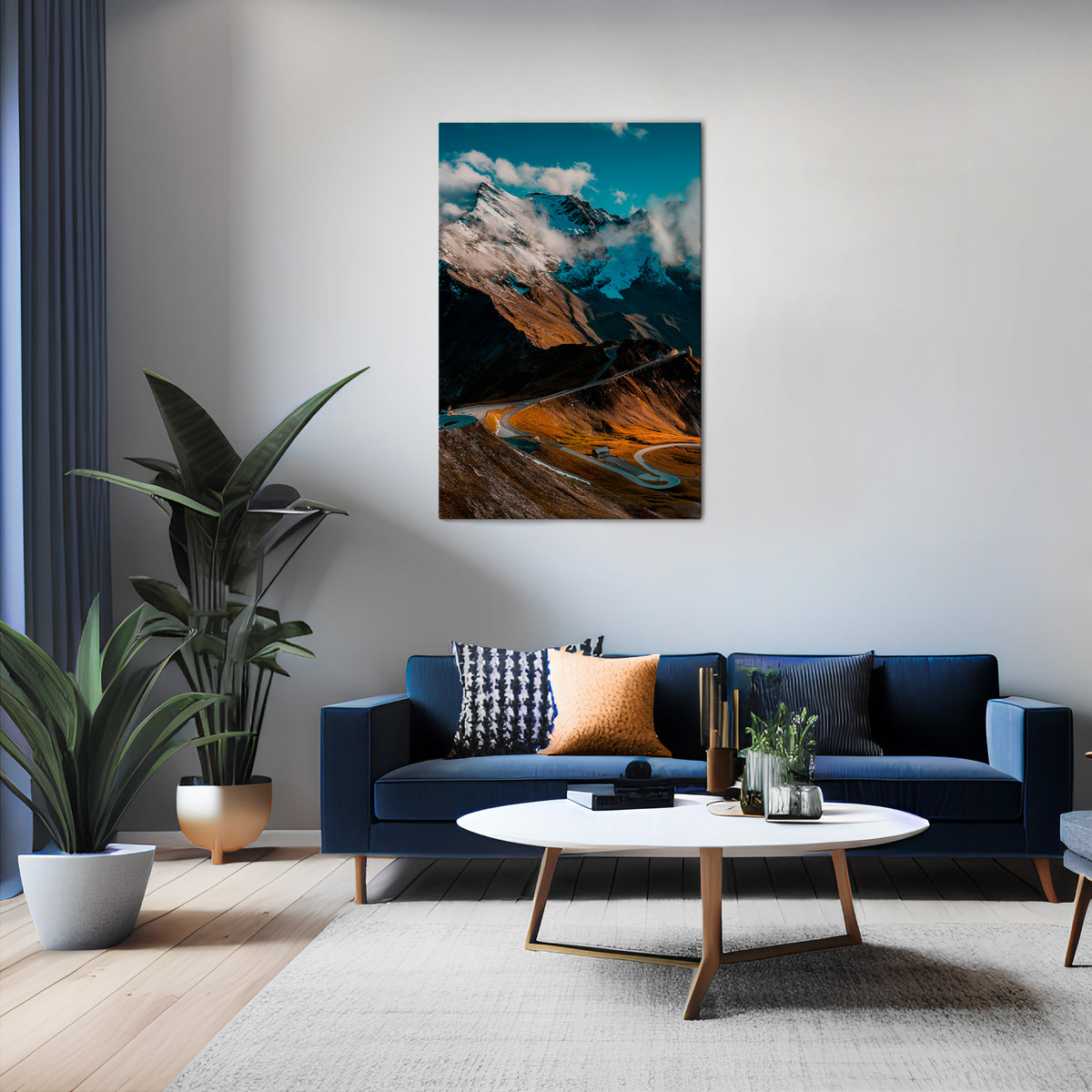 MOUNTAIN SERPENTINE Quadro em tela vertical