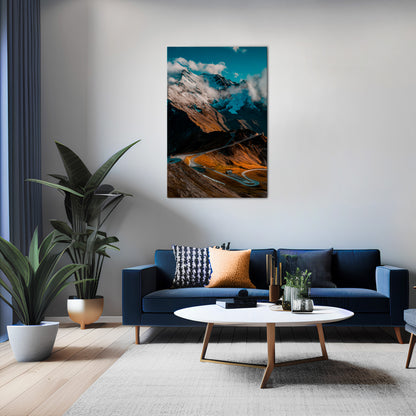 MOUNTAIN SERPENTINE Quadro em tela vertical