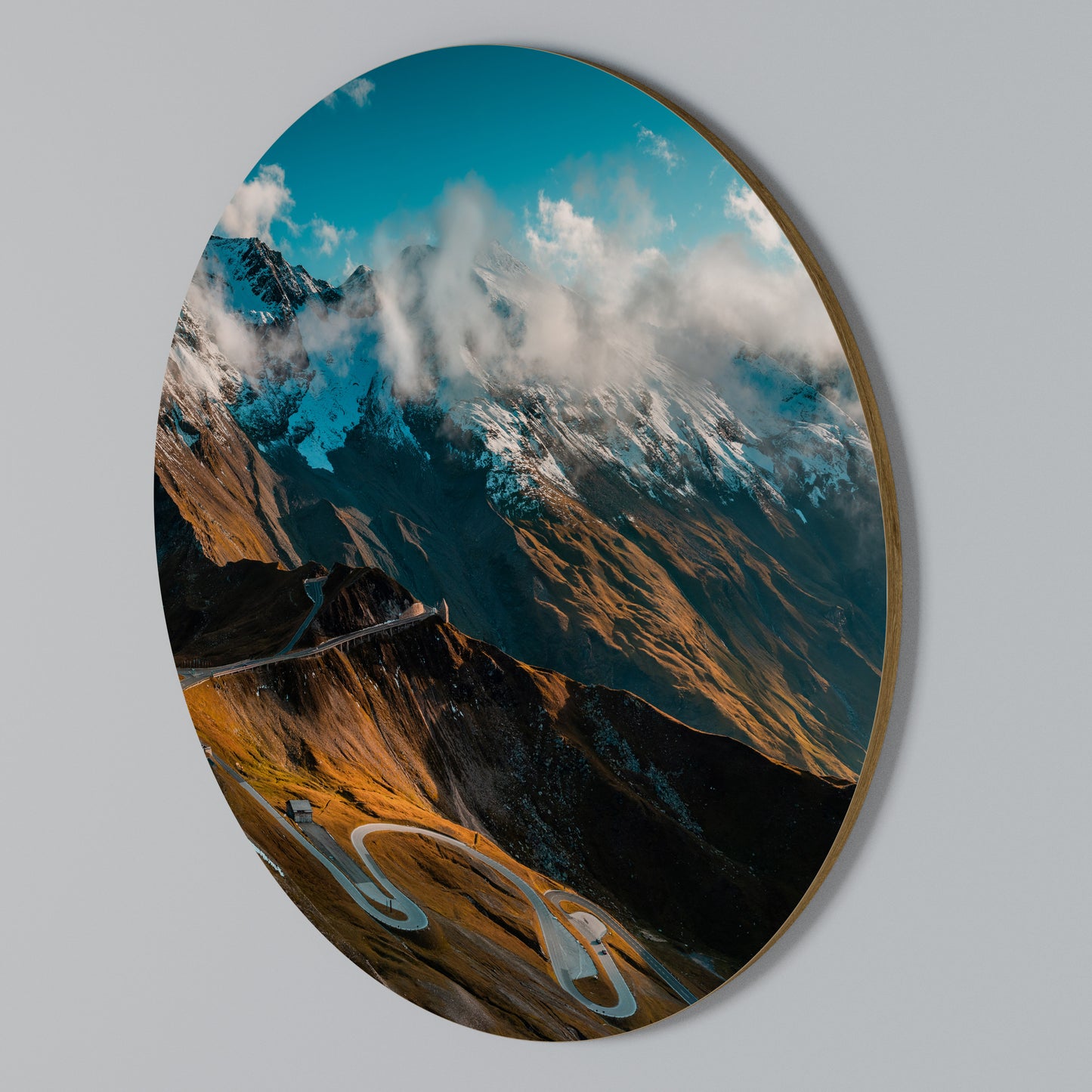 MOUNTAIN SERPENTINE Arte de Parede Redonda