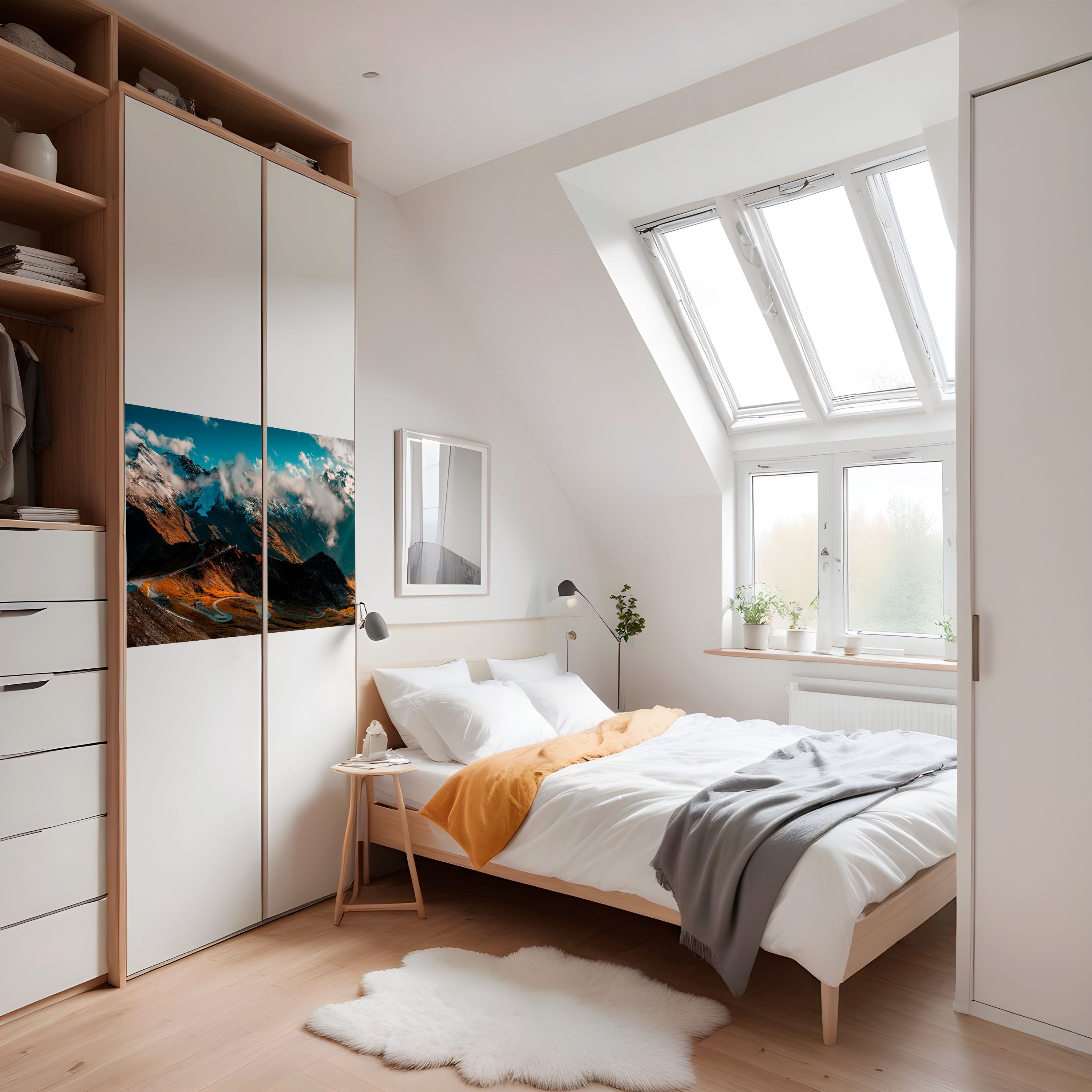 MOUNTAIN SERPENTINE Peel and Stick Horizontal Poster