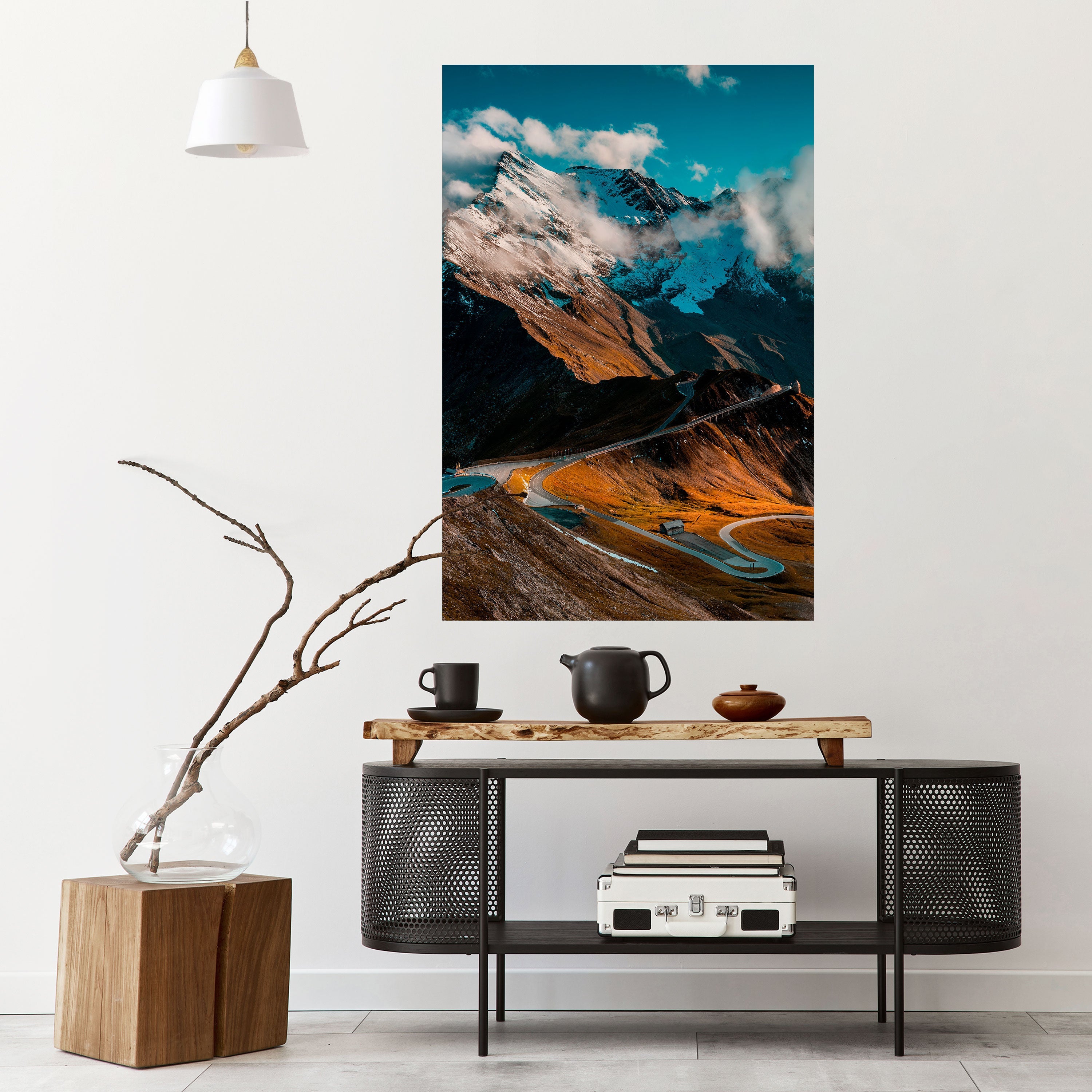 MOUNTAIN SERPENTINE Poster Vertical Autocolante