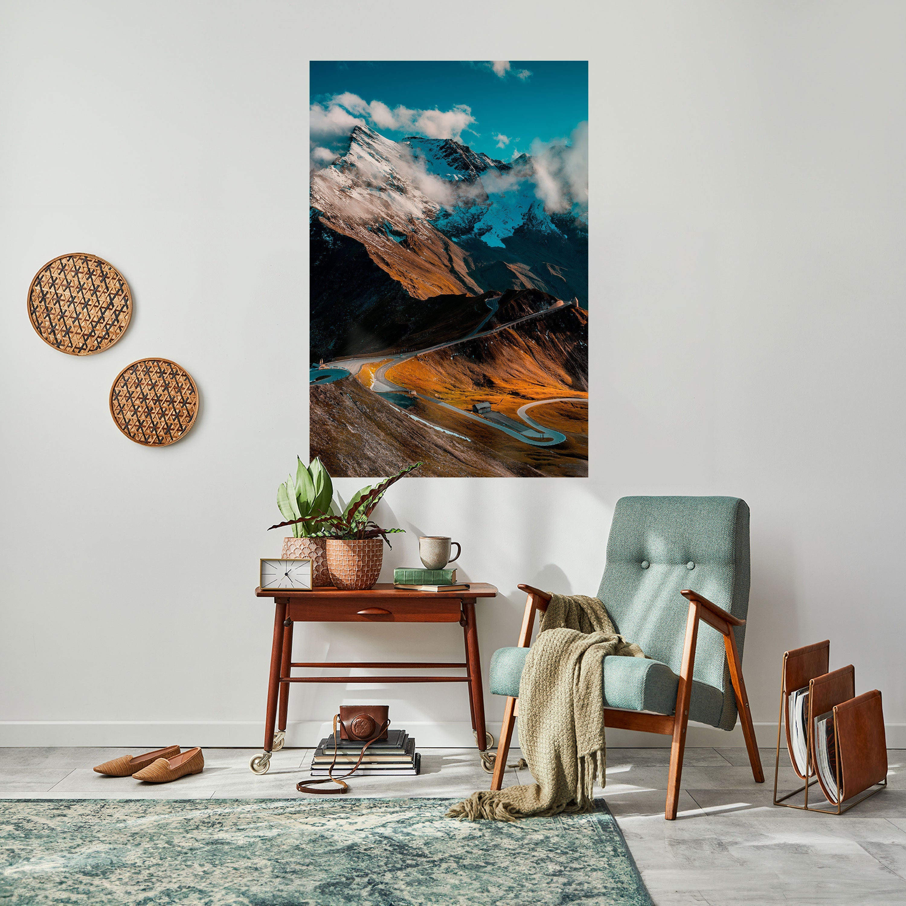 MOUNTAIN SERPENTINE Poster Vertical Autocolante