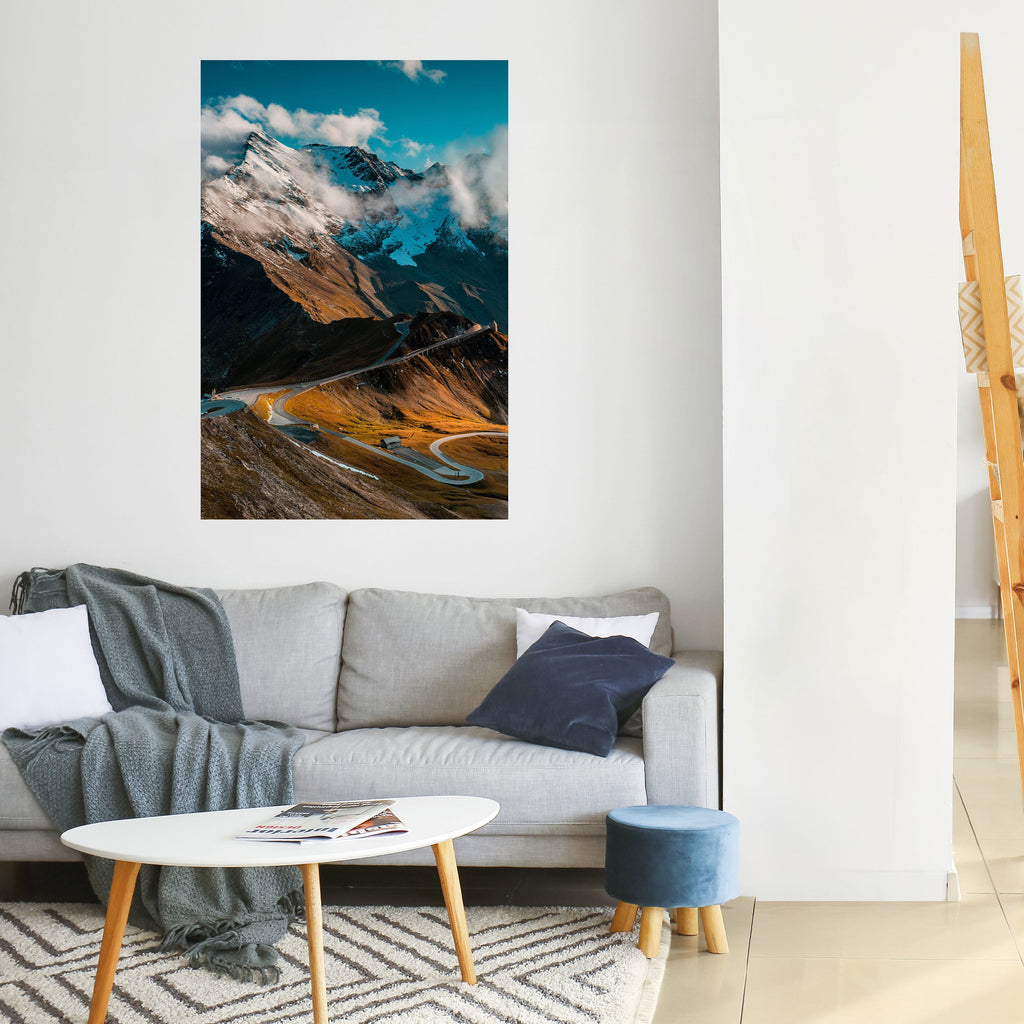 MOUNTAIN SERPENTINE Poster Vertical Autocolante