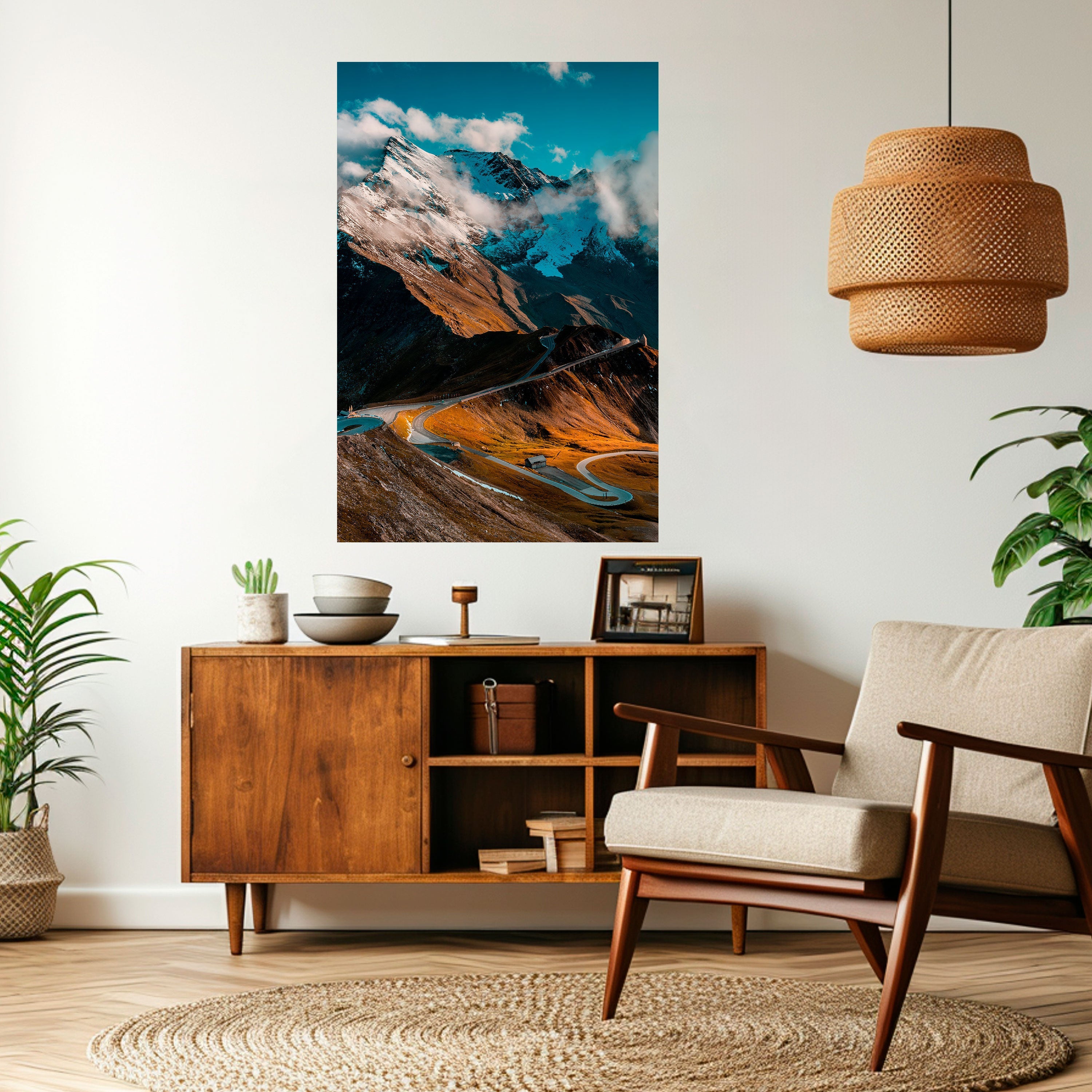 MOUNTAIN SERPENTINE Poster Vertical Autocolante