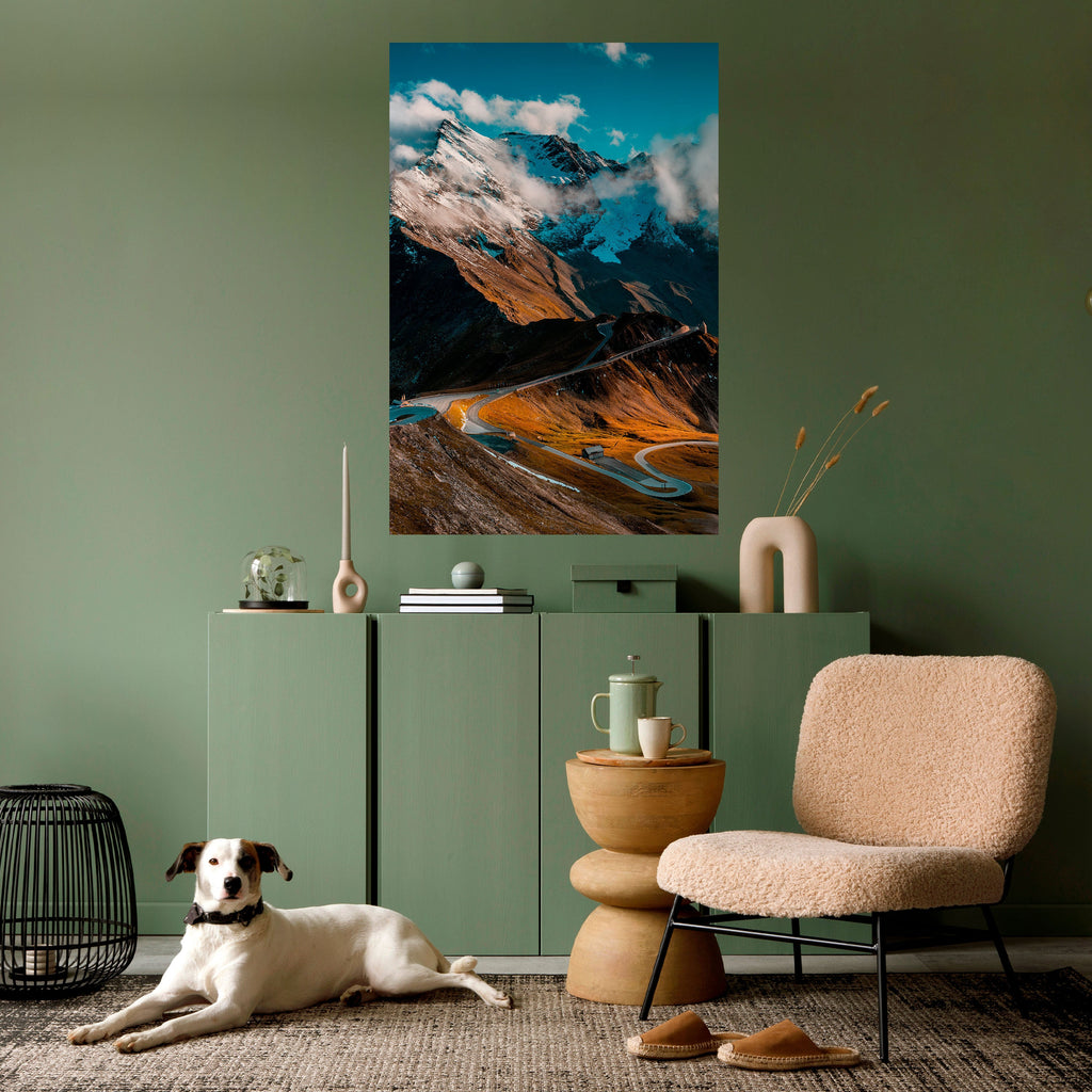 MOUNTAIN SERPENTINE Poster Vertical Autocolante