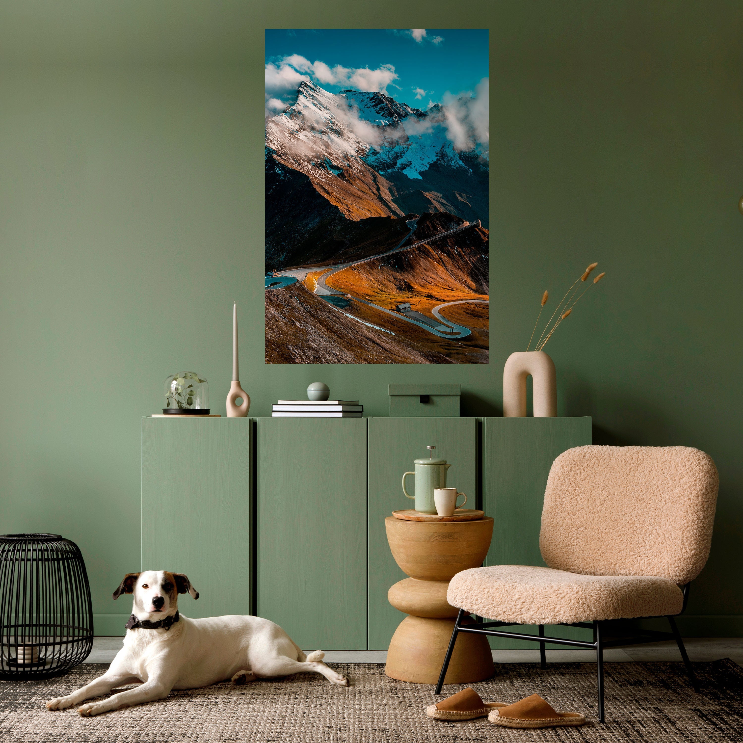 MOUNTAIN SERPENTINE Poster Vertical Autocolante