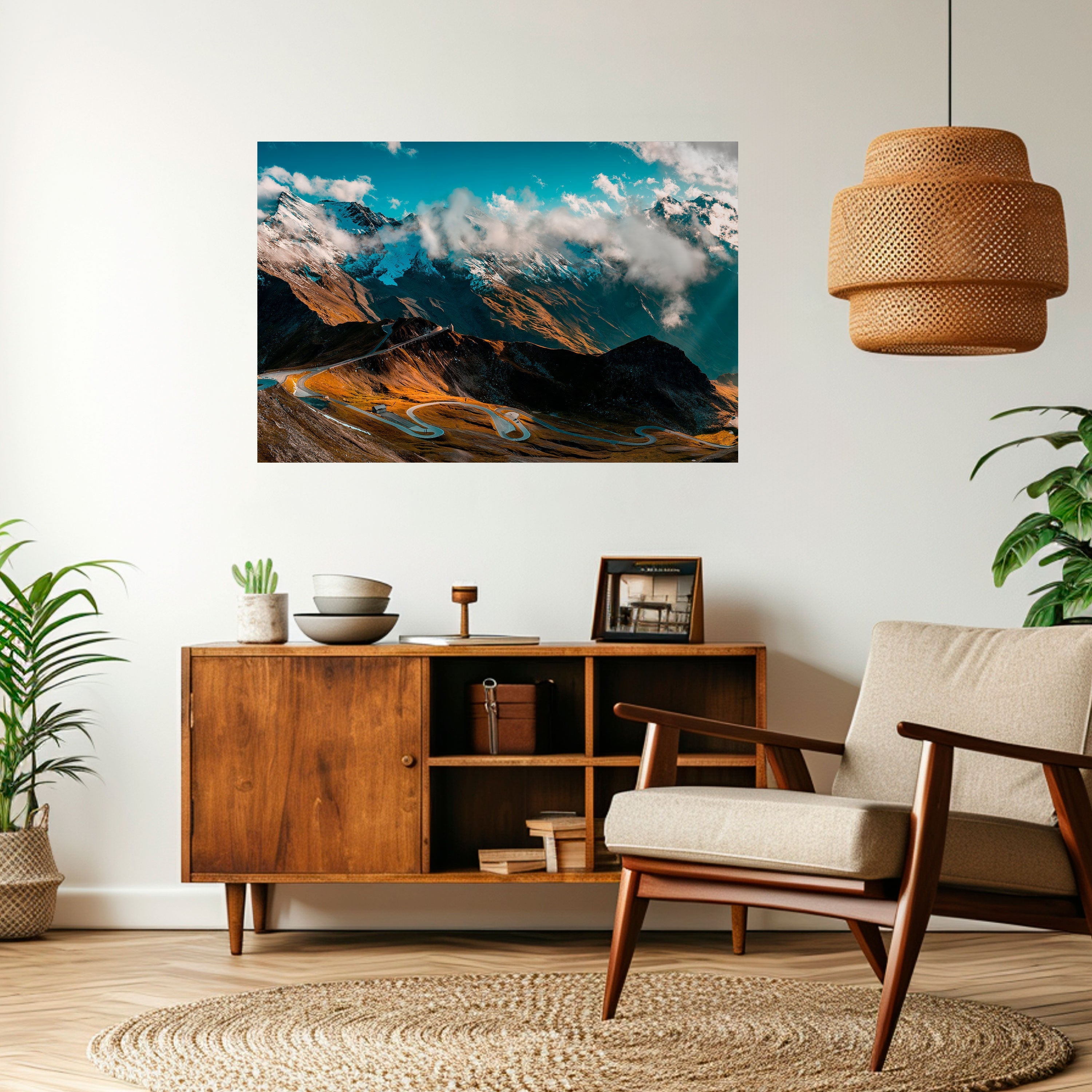 MOUNTAIN SERPENTINE Peel and Stick Horizontal Poster