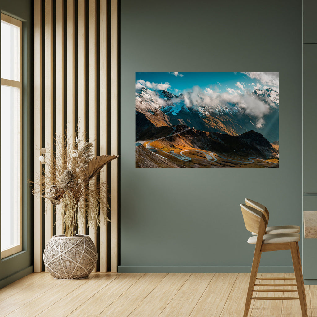 MOUNTAIN SERPENTINE Peel and Stick Horizontal Poster